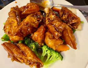 Orange faux ribs at Shanghai Bistro in Loveland