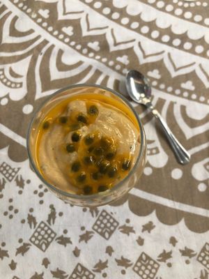Maracuya mousse at El Taller in Gran Canaria