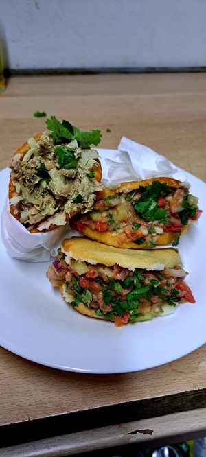 Arepas at El Taller in Gran Canaria