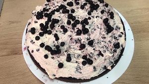 Fruit of the forest cake at El Taller in Gran Canaria