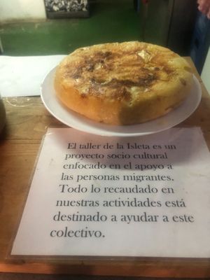 Chorizo Omelette at El Taller in Gran Canaria