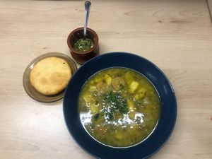 Plantain soup at El Taller in Gran Canaria