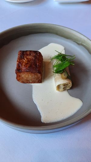 Rettich met gestoofde venkelknol at Vannu in Breda