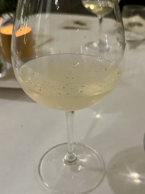 Second course drink: applejuice with nutmegg  at Vannu in Breda