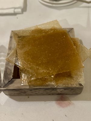 Homemade ‘after dinner mint'  at Vannu in Breda