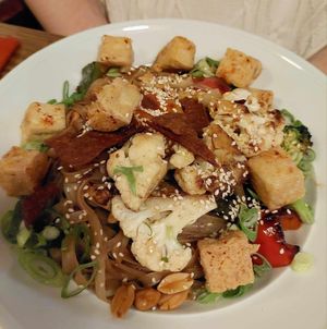 Kung pao tofu. at Rosetta's in Stockholm