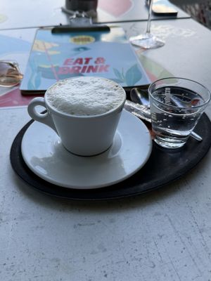 Cappuchino mit Hafermilch  at Bootshouse Millstättersee in Dellach