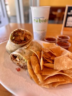 California Burrito with Impossible Protein   at Rubio's Coastal Grill in Torrance