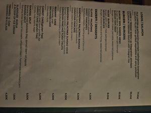 Variety of options at Royal Garden Juice Bar in Budva