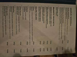 Variety of options at Royal Garden Juice Bar in Budva