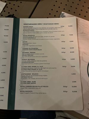 Great options   at Royal Garden Juice Bar in Budva