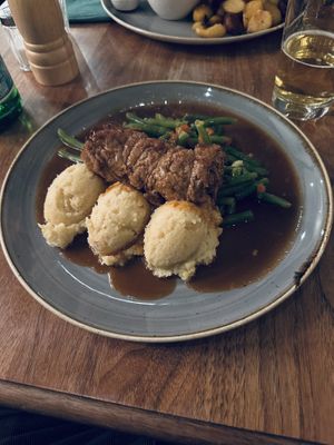 The schnitzel    at Schnitzelei Mitte in Berlin