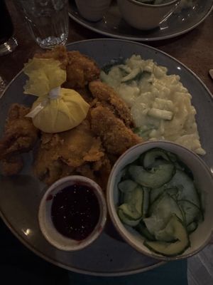 Vegan schnitzel  at Schnitzelei Mitte in Berlin