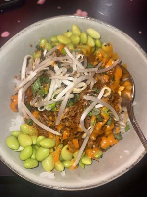 Vegan teriyaki bowl  at The Blossom Alley in Luzern