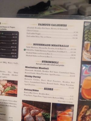 Vegan menu options include meatballs, vegan ranch, vegan pesto at Noble Pie Parlor Midtown in Reno