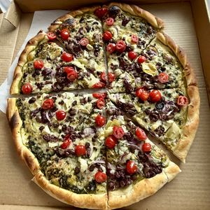 Mighty Aphrodite Vegan Pizza 🍕   at Noble Pie Parlor Midtown in Reno