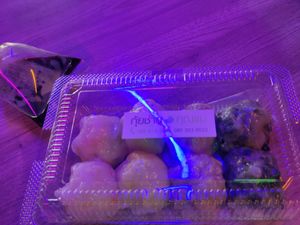 Dumpling package wit spicy soy sauce at All Vegan Dumplings  in Bangkok