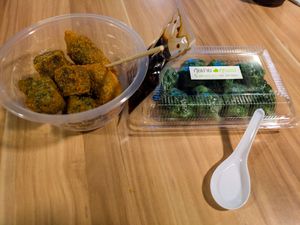 My meal from All Vegan Dumplings, eaten at the cafe next door, since All Vegan Dumplings has no seating at All Vegan Dumplings  in Bangkok