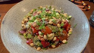 Vegan Hunan Kung Pao  at Earls Kitchen + Bar in Vernon