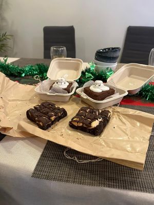 Brownies and Christmas specials at Our Vegan Bakery in Northeast Singapore