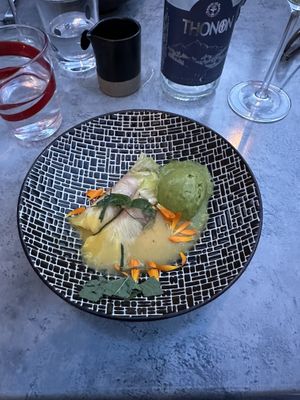 Desert  at Restaurant l'Agastache in Volnay