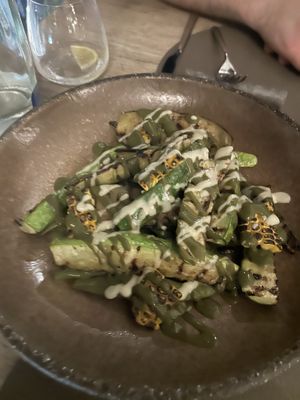 Grilled veggie entree   at Oia Gefsis in Oia