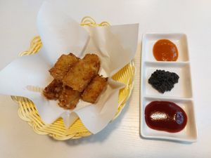 Black Truffle Fried Radish Cake 黑松露蘿蔔糕 (Vegan) at Kindness Gather - 慈素小聚 in Kowloon