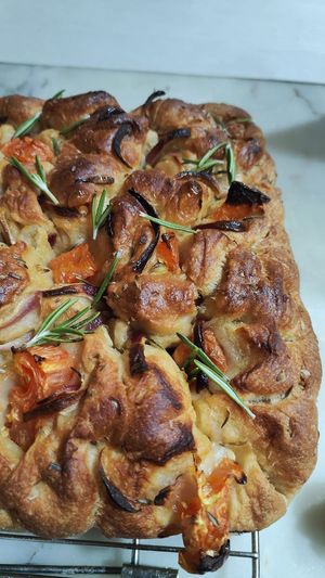 Focaccia at Mr Portuguese Bakery in Faro