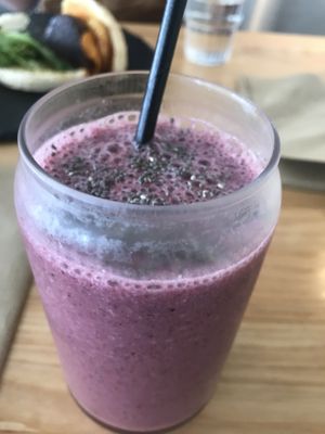 Berry smoothie  at Postal Service in Auckland