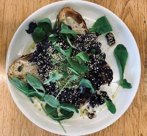 Vegan mushroom toastie at Postal Service in Auckland