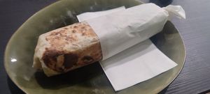 wrap with cigköfte at sour kitchen in Hamburg