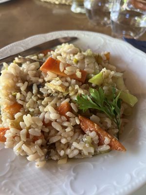 Risotto de legumes (sem queijo e manteiga)  at A Quinta in Sao Miguel