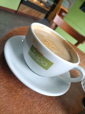 Gorgeous coffee at Tapa Coffee and Bakehouse in Glasgow