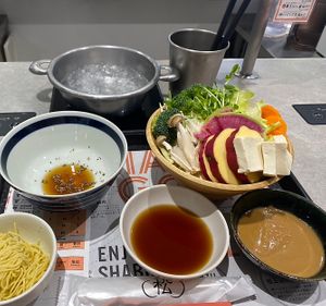   at Hitori Shabushabu - Nanadaime Matsugoro Shinjuku Toho Bldg in Tokyo