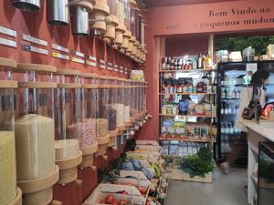 Inside at Mercado Orgânico in Porto