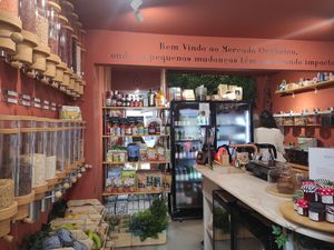 Inside at Mercado Orgânico in Porto