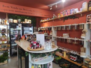 Inside at Mercado Orgânico in Porto