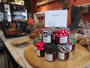 Owner's smile 😁 at Mercado Orgânico in Porto
