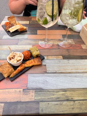 Complimentary starter   at H2NO  in Viareggio