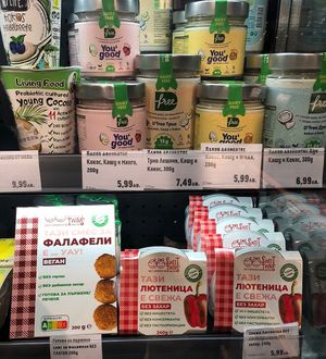 Spreads  at Zelen Bio Store in Sofia