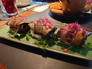 Auberginenröllchen at SO RE Restaurant & Bar - Georgische Küche in Dusseldorf