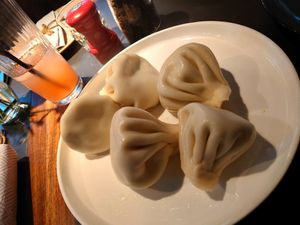 Teigtaschen (hier: mit leckerer Pilzfüllung) at SO RE Restaurant & Bar - Georgische Küche in Dusseldorf