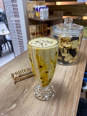 Malteada con 24 grs de proteína at Happy Vegan Coffee in Santiago