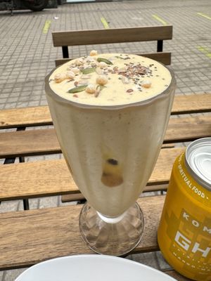 Maracuya protein shake  at Happy Vegan Coffee in Santiago