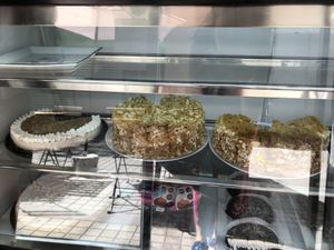 Cakes and pies  at Happy Vegan Coffee in Santiago