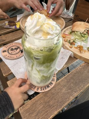 Matcha   at Happy Vegan Coffee in Santiago