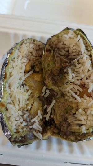 Samoa burrito at Chit Chaat Cafe in Vienna