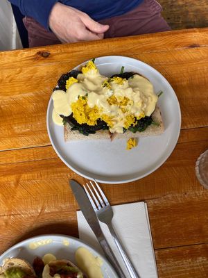 Vegan woodland at Yolk. in Nottingham