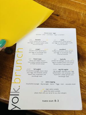   at Yolk. in Nottingham