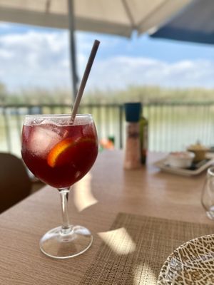 ‘Little’ copa de Sangria  at Arrocería El Rek in Valencia